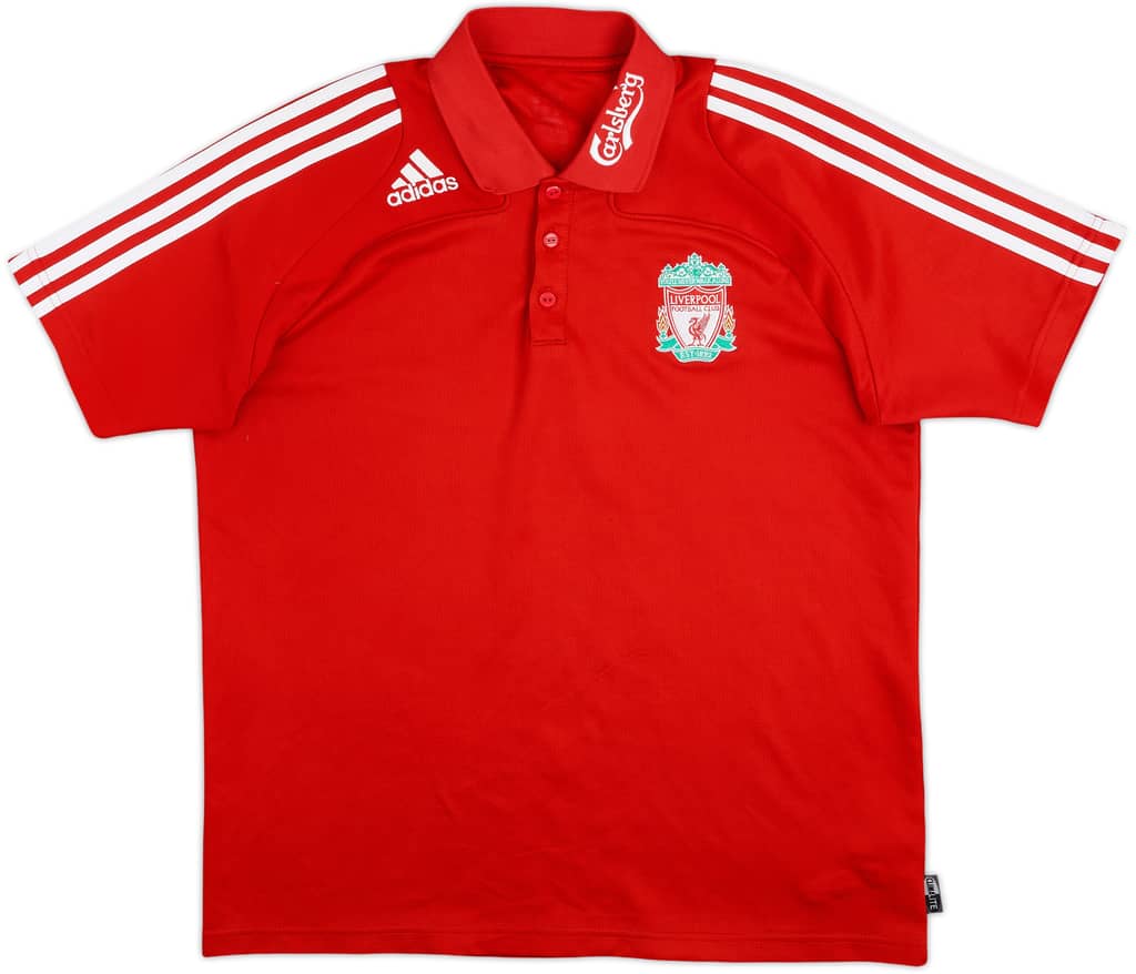2008-09 Liverpool adidas Polo Shirt - 8/10 - (L)