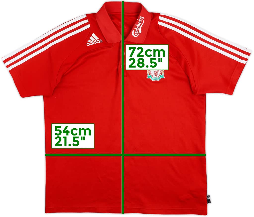 2008-09 Liverpool adidas Polo Shirt - 8/10 - (L)
