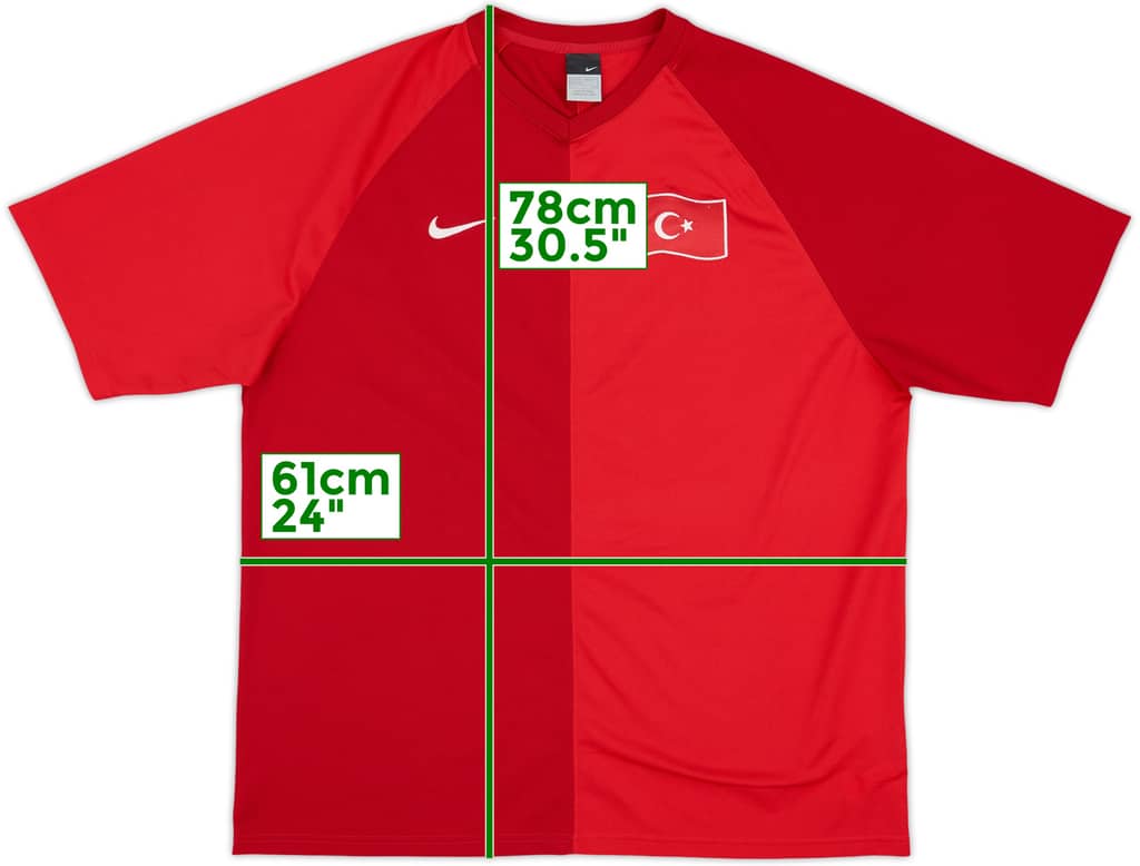 2006-08 Turkey Basic Home Shirt - 8/10 - (XXL)