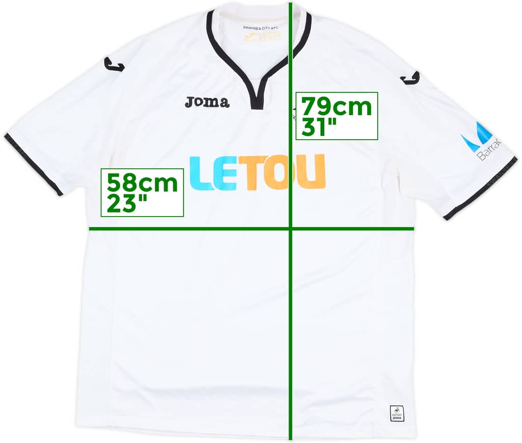 2017-18 Swansea Home Shirt - 8/10 - (3XL)