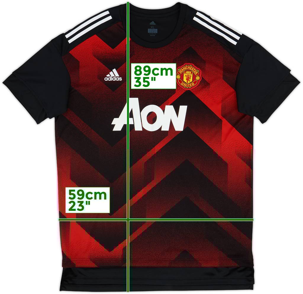 2017-18 Manchester United adidas Training Shirt - 10/10 - (XL)