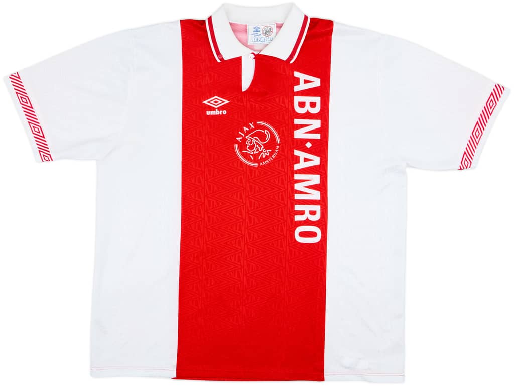 1991-93 Ajax Camiseta Local - 8/10 - (XXL)