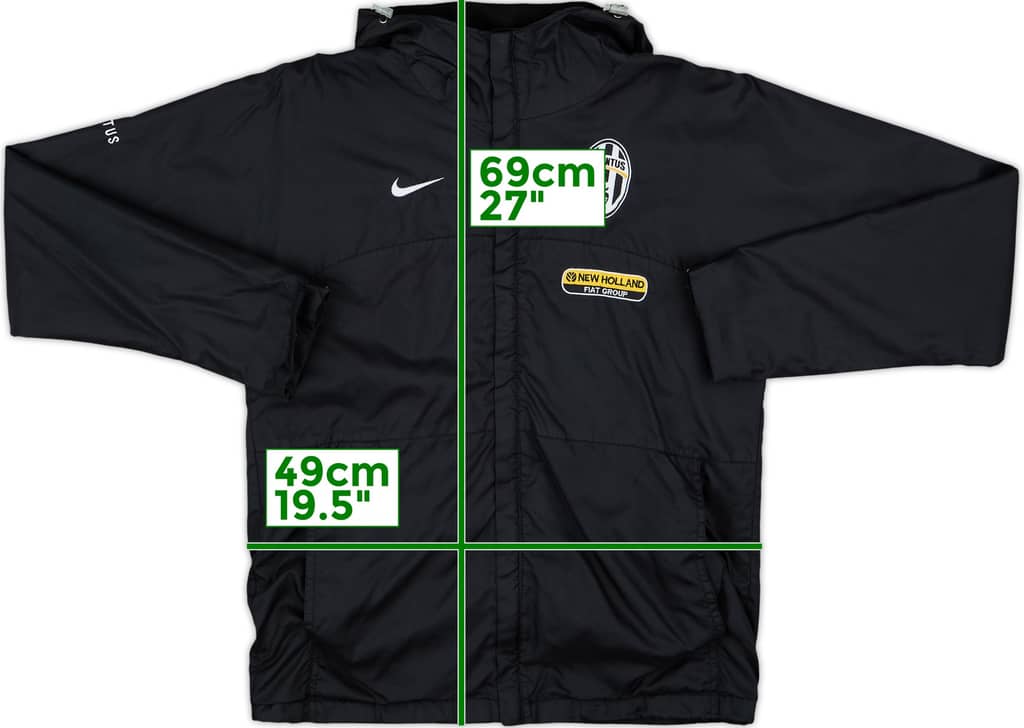 2009-10 Juventus Nike Chaqueta de lluvia con capucha - 8/10 - (M)