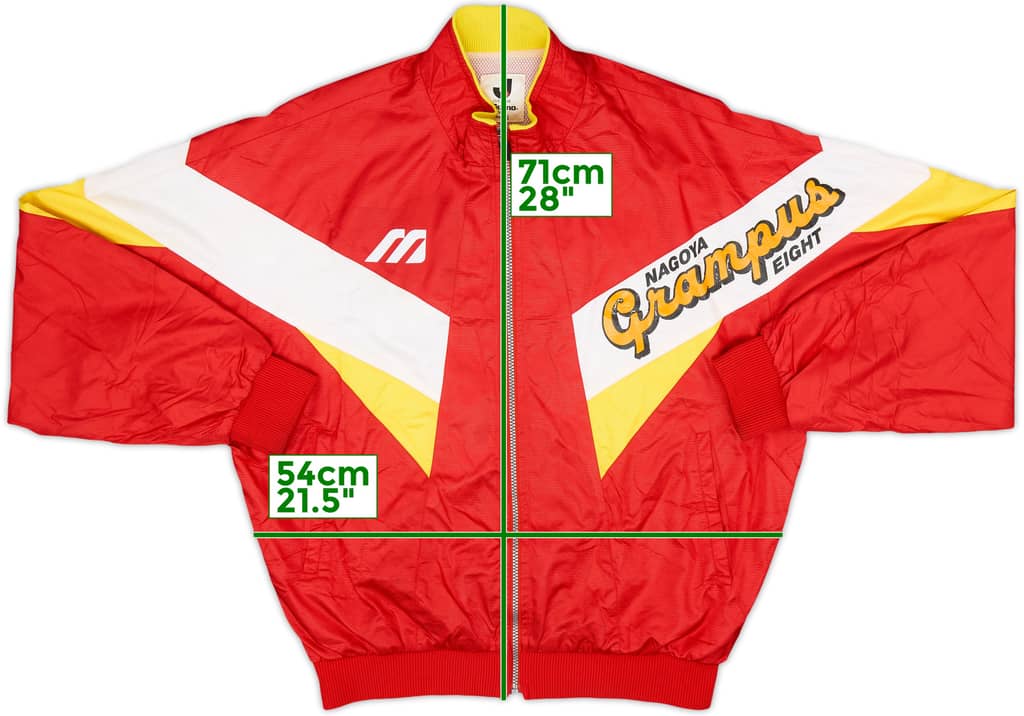 Chaqueta de chándal Mizuno del Nagoya Grampus 1993-95 - 8/10 - (XL)