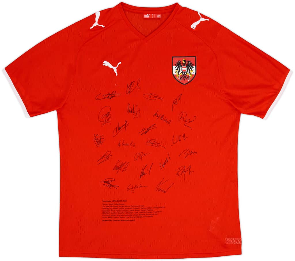 2008-09 Austria 'Signed' Home Shirt - 10/10 - (L)