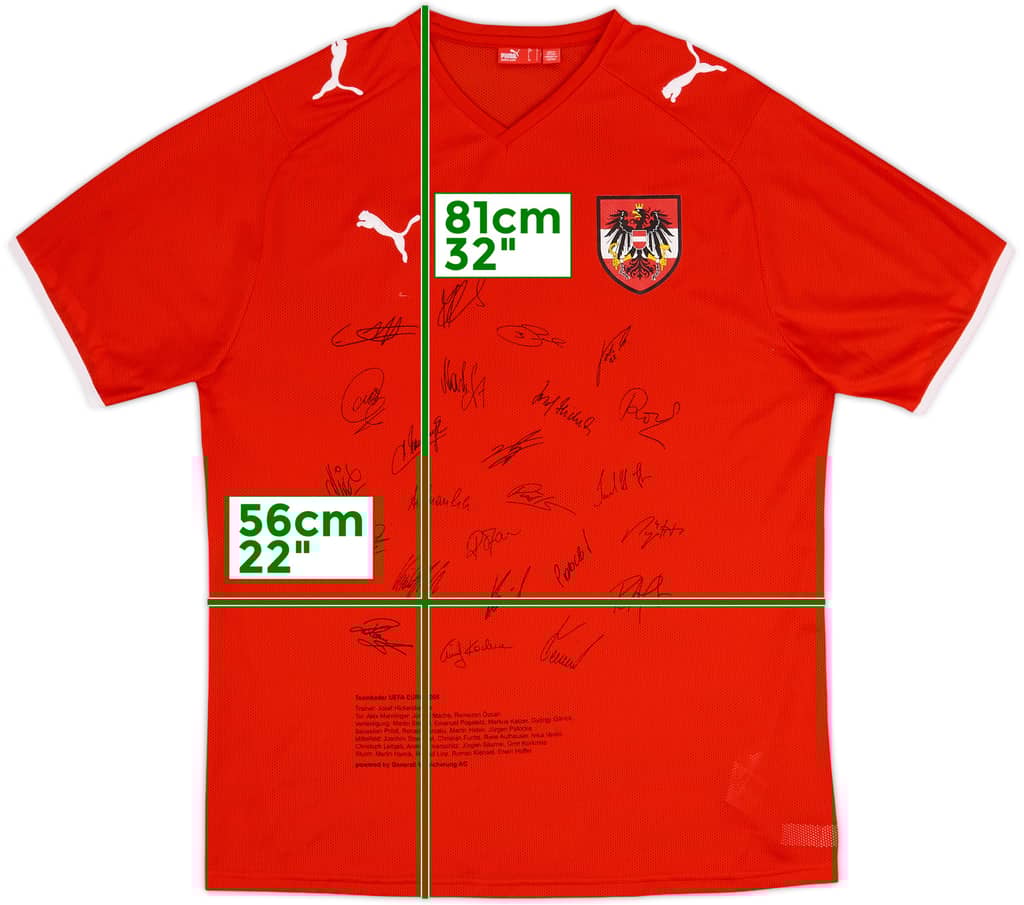 2008-09 Austria 'Signed' Home Shirt - 10/10 - (L)