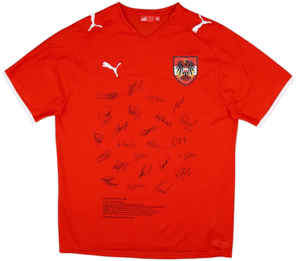 2008-09 Austria 'Signed' Home Shirt - 7/10 - (L)