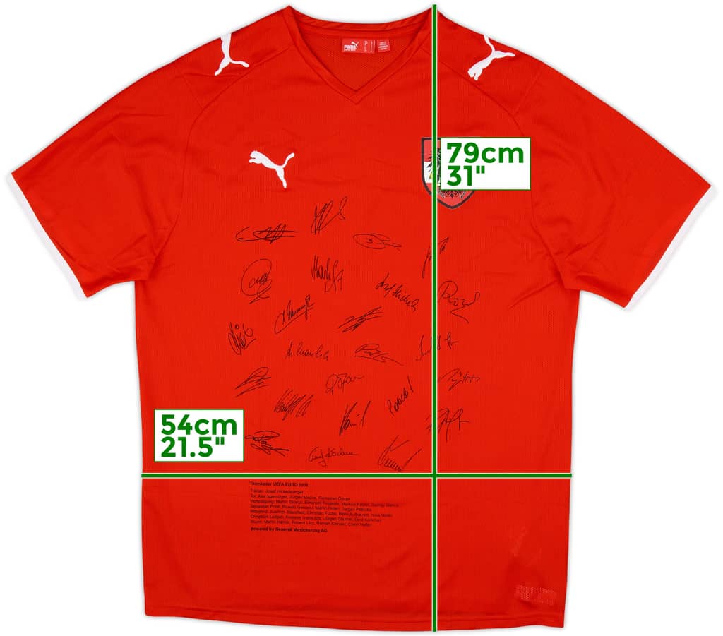 2008-09 Austria 'Signed' Home Shirt - 7/10 - (L)