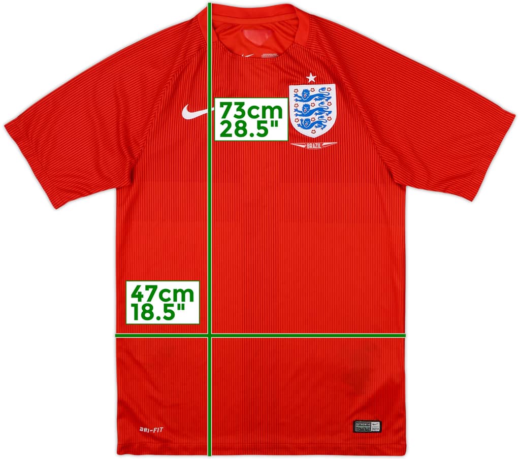 Camiseta de visitante de England 'Brazil' 2014-15 - 9/10 - (S)