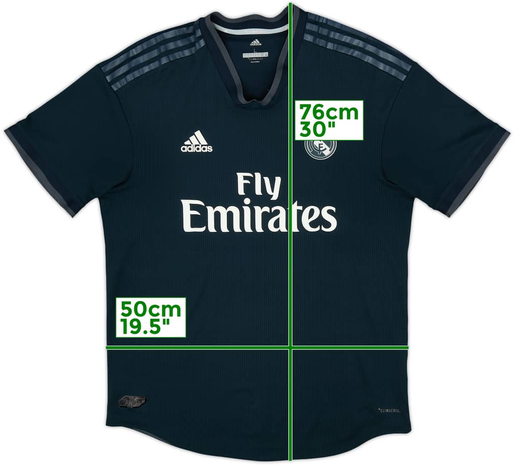 2018-19 Real Madrid Authentic Away Shirt - 7/10 - (L)
