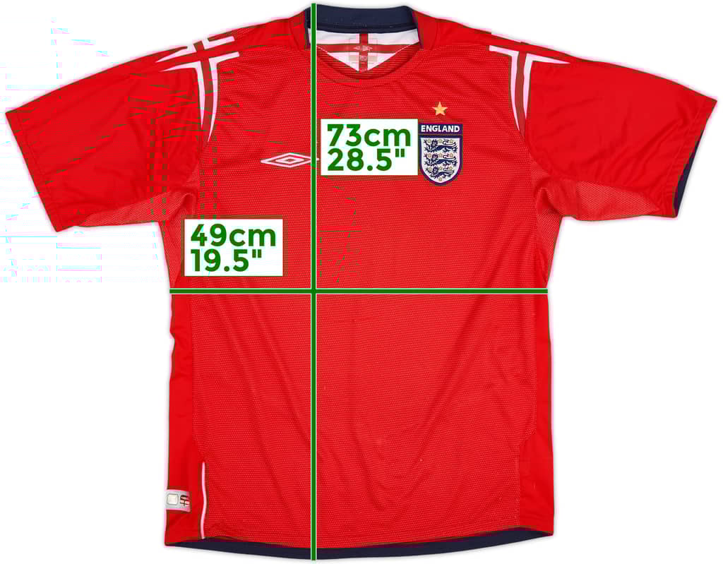 2004-06 England Camiseta de Visitante - 5/10 - (L)