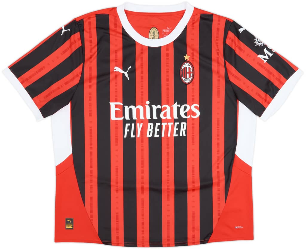 2024-25 AC Milan Home Shirt - 8/10 - (XXL)