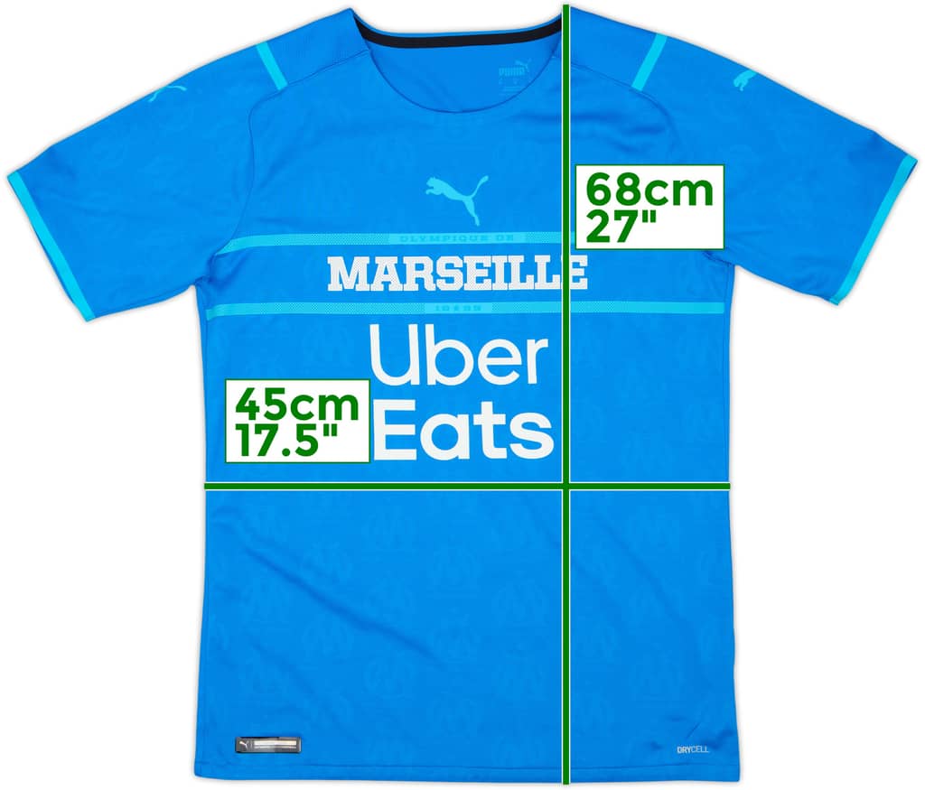 2021-22 Olympique de Marsella Tercera Camiseta - 10/10 - (M)