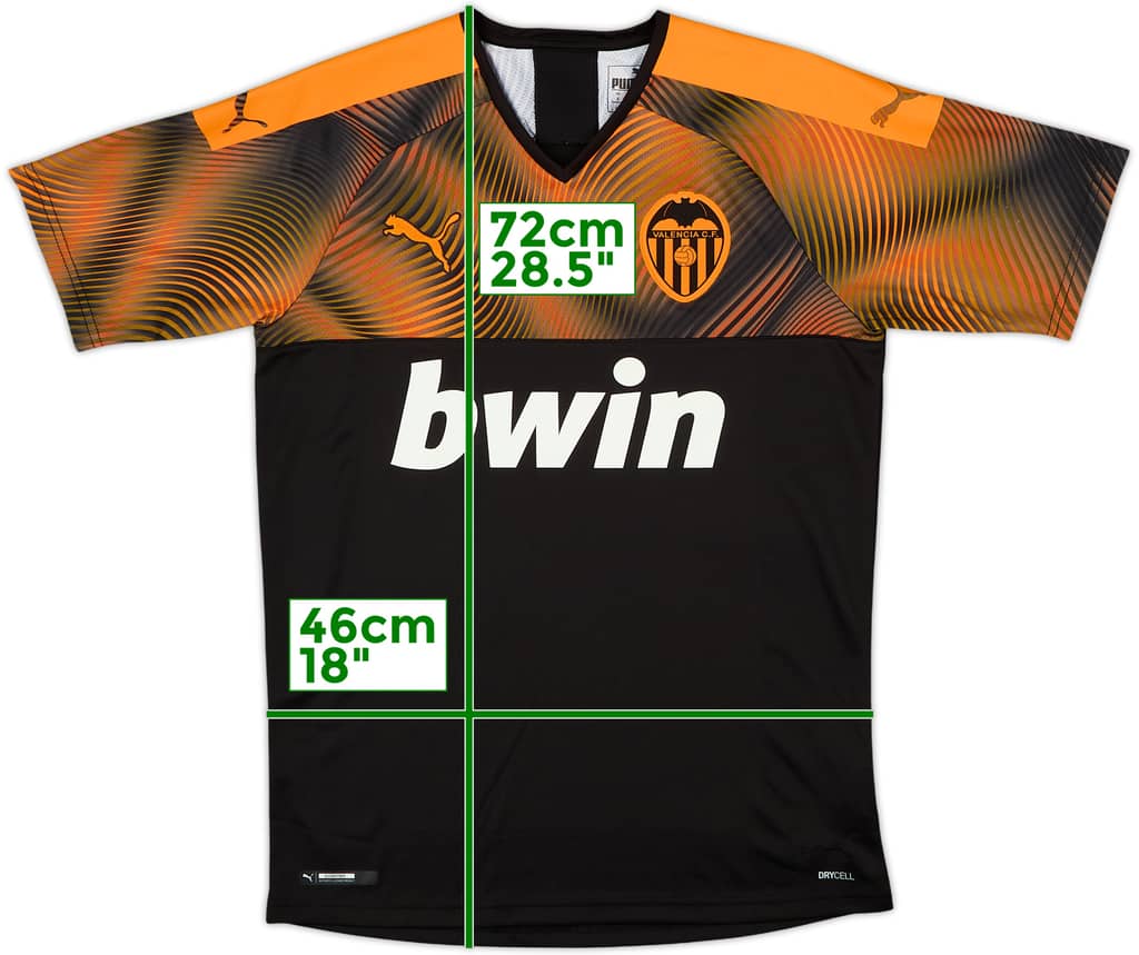 2019-20 Valencia Visitante Camiseta - 10/10 - (S)