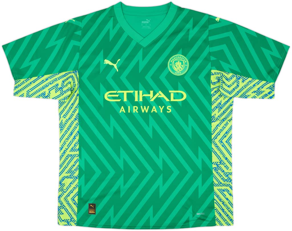 2023-24 Manchester City GK S/S Shirt - 10/10 - (XL)