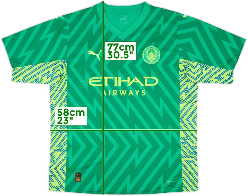2023-24 Manchester City GK S/S Shirt - 10/10 - (XL)