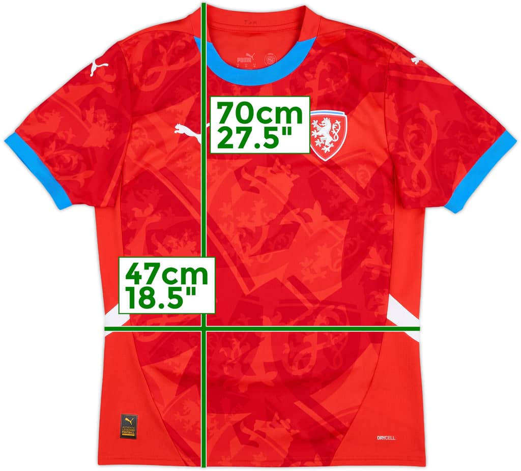 2024-25 Czech Republic Home Shirt - 8/10 - (M)