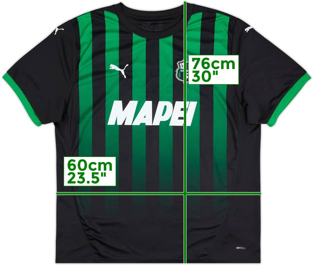 Camiseta de local del Sassuolo 2024-25 - 8/10 - (XXL)