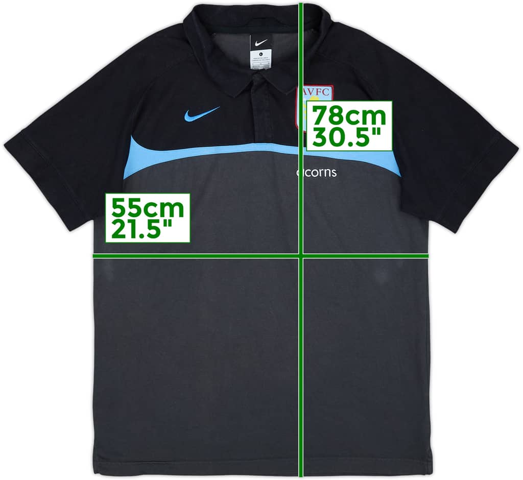 2010-11 Aston Villa Nike Polo Shirt - 8/10 - (L)