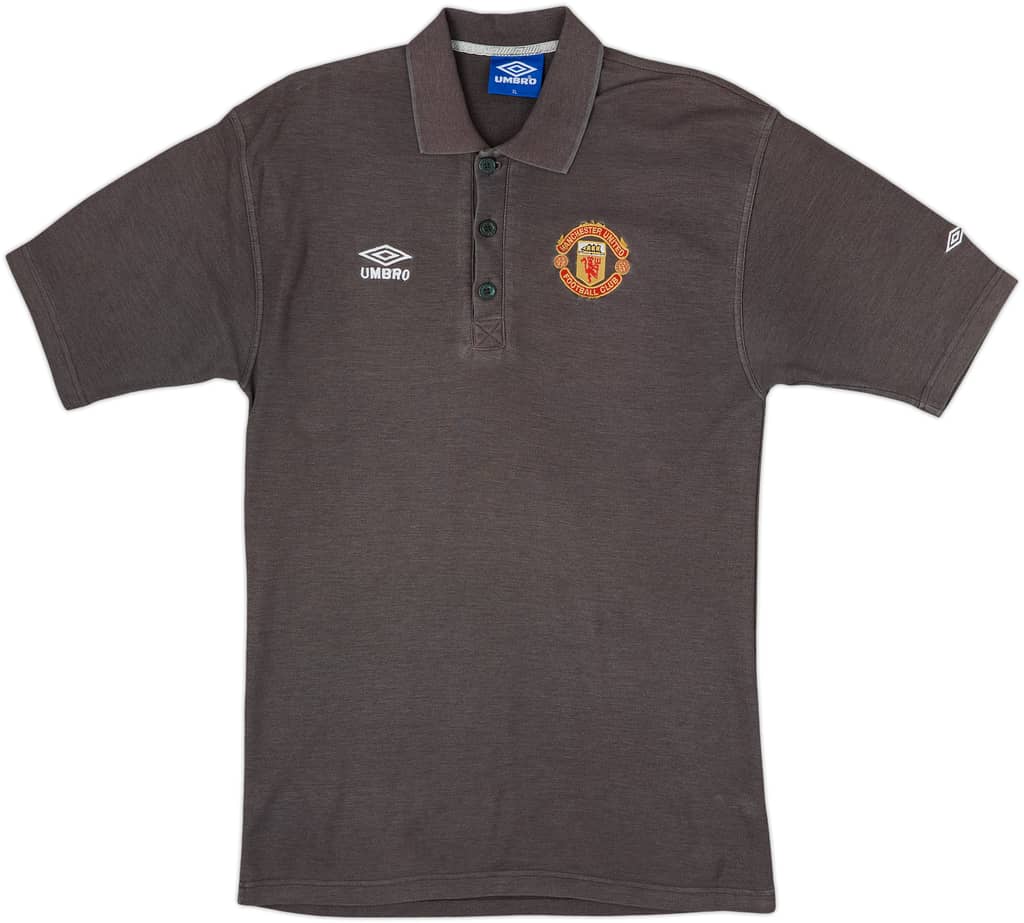 1996-97 Manchester United Umbro Polo Shirt - 5/10 - (XL)