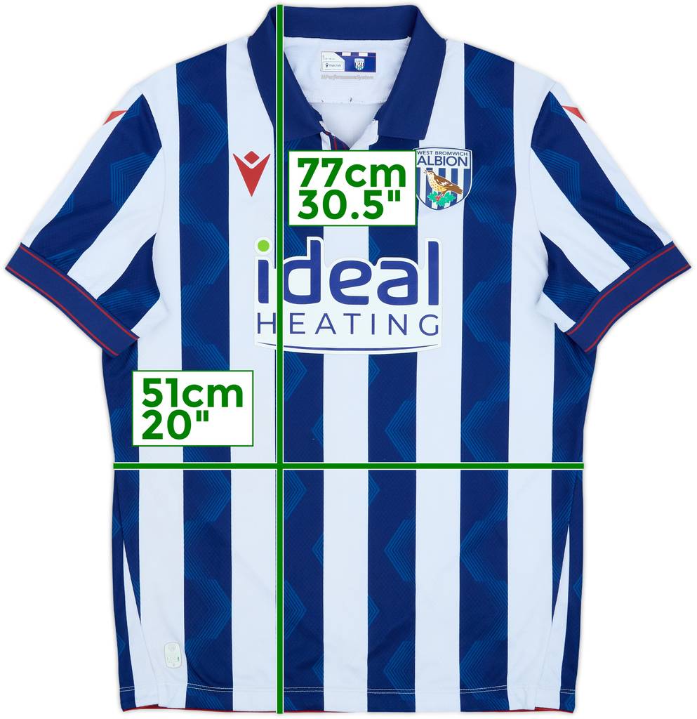 2024-25 West Brom Home Shirt - 6/10 - (L)