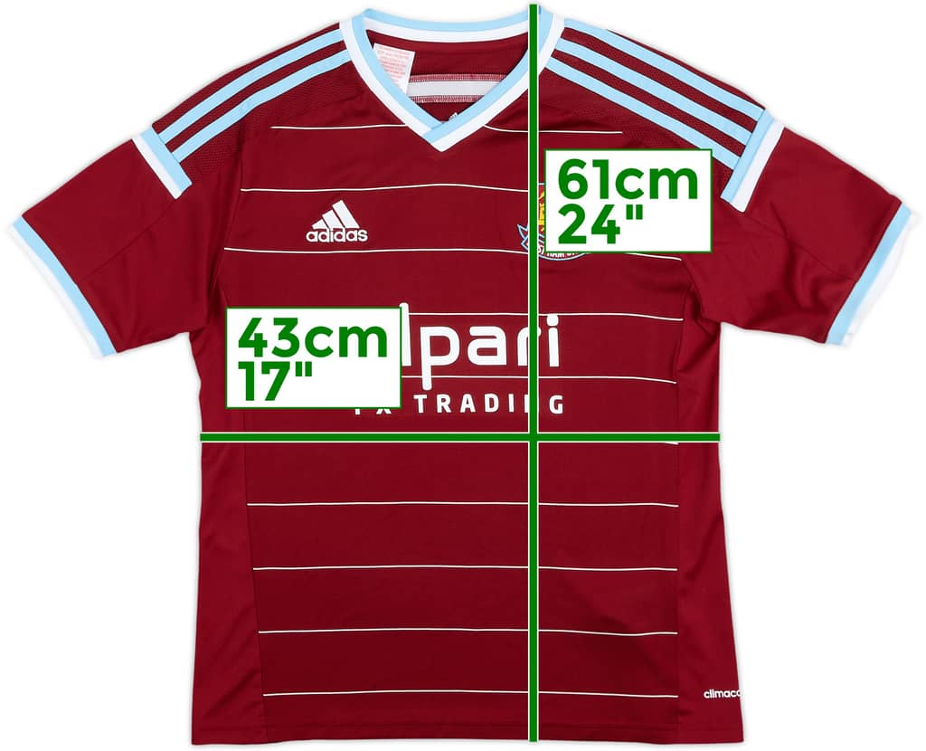 Camiseta de local del West Ham 2014-15 - 8/10 - (Niños XL)