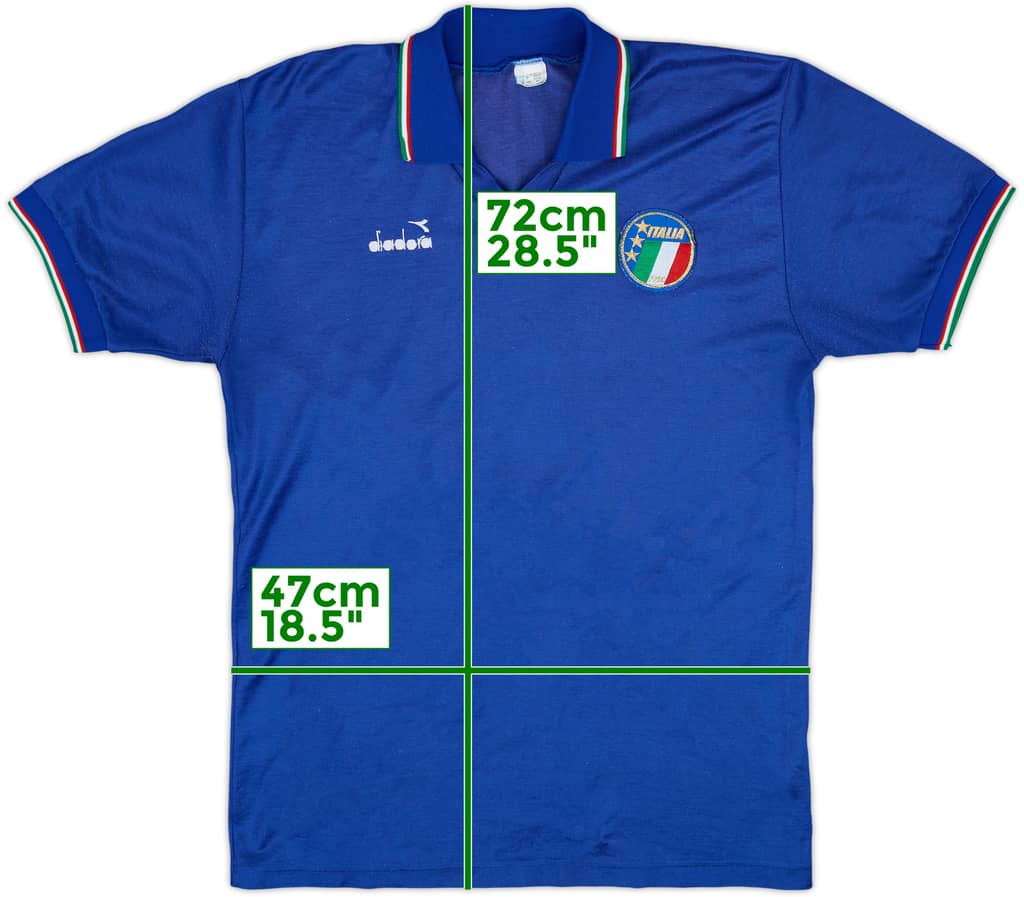 1986-91 Italia Camiseta Local - 7/10 - (XL)