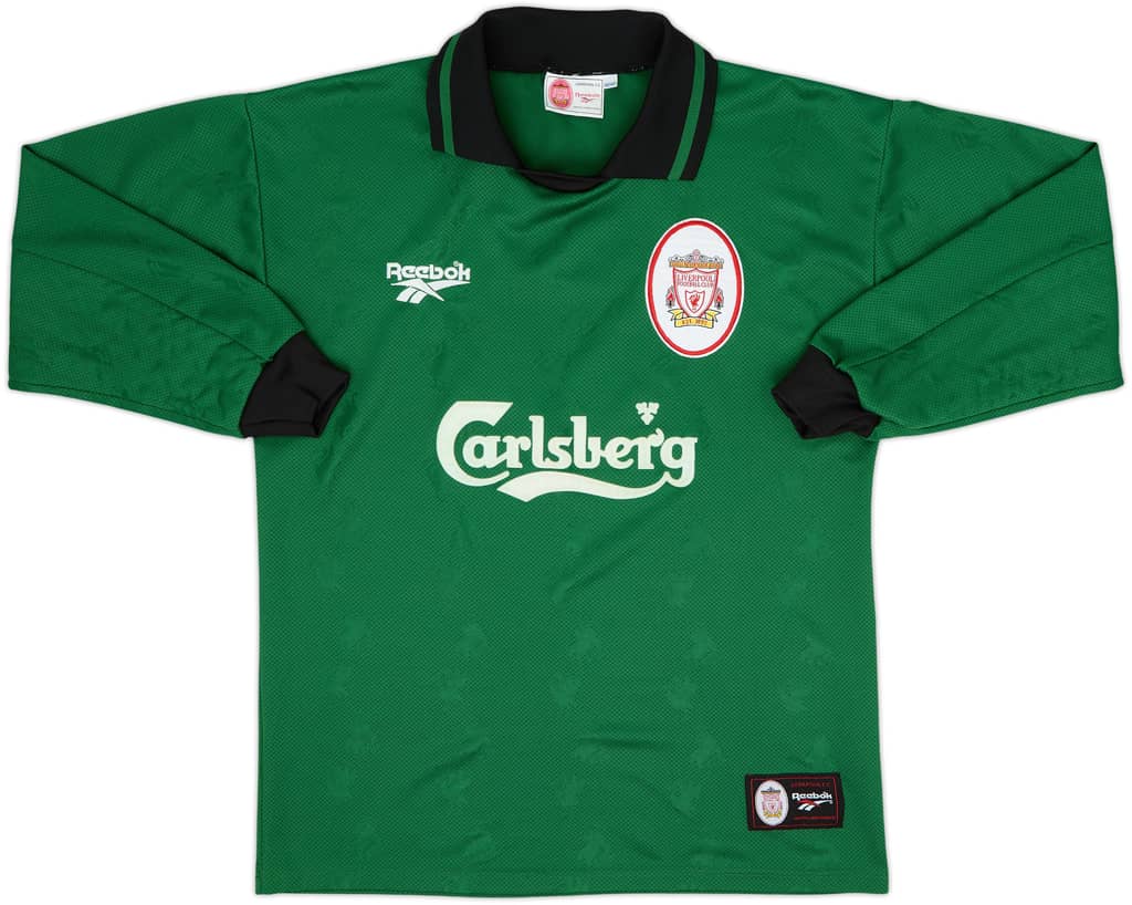 1996-97 Liverpool GK Shirt - 8/10 - (M)