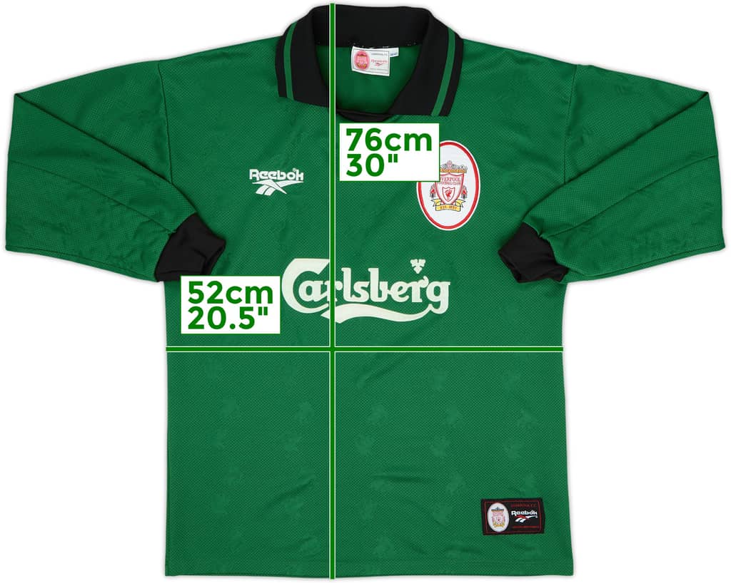 1996-97 Liverpool GK Shirt - 8/10 - (M)
