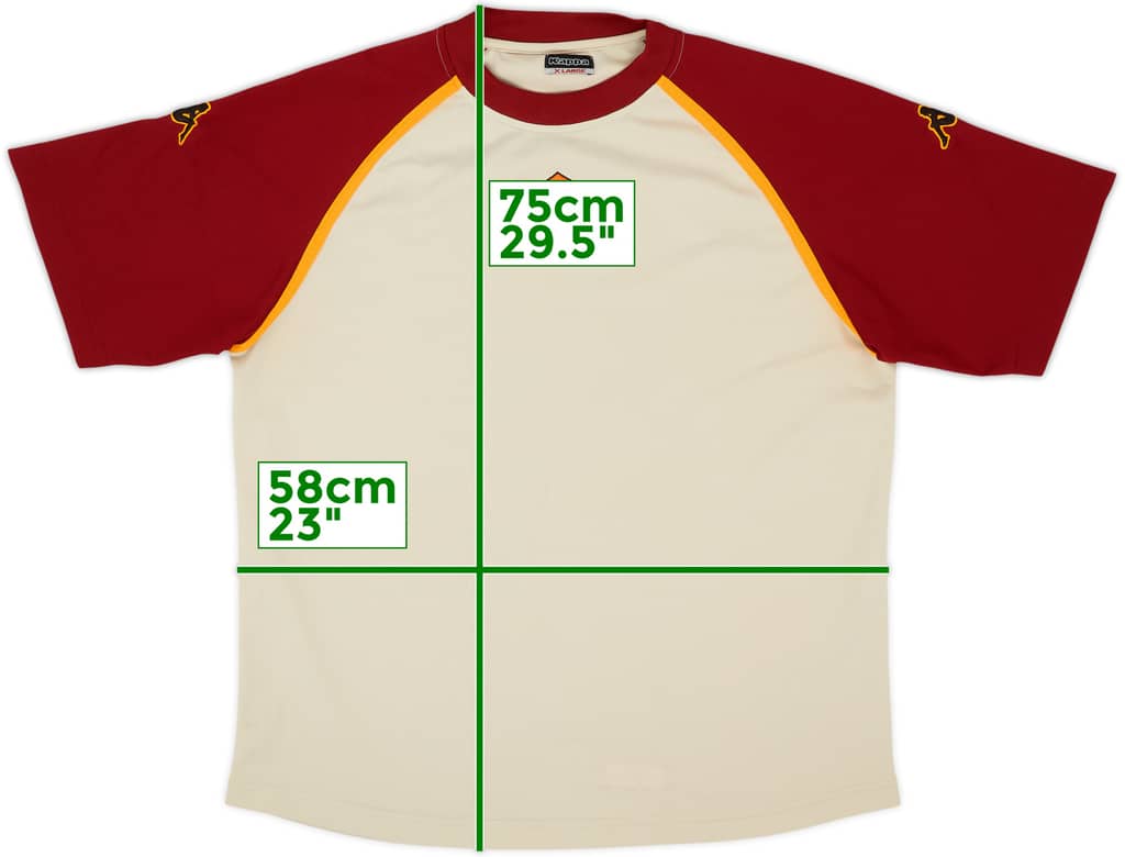 2000-01 Roma Kappa Training Shirt - 8/10 - (XL)