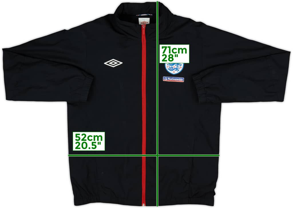 2012-13 England Umbro Hooded Rain Jacket - 8/10 - (M)
