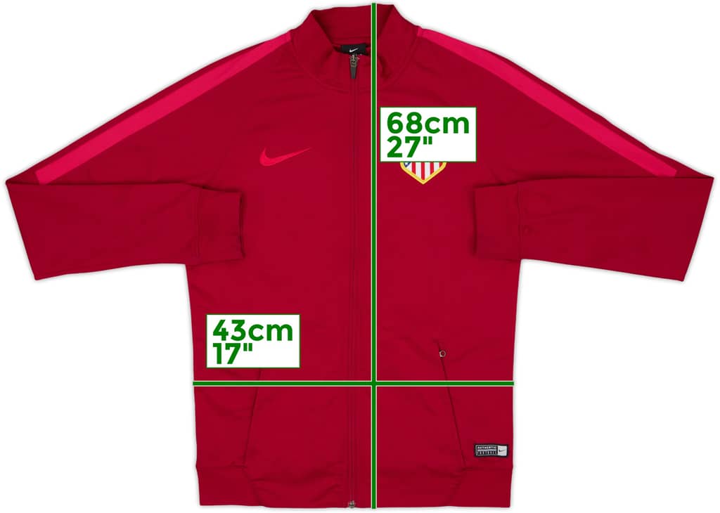 2016-17 Atletico Madrid Nike Track Jacket - 9/10 - (S)