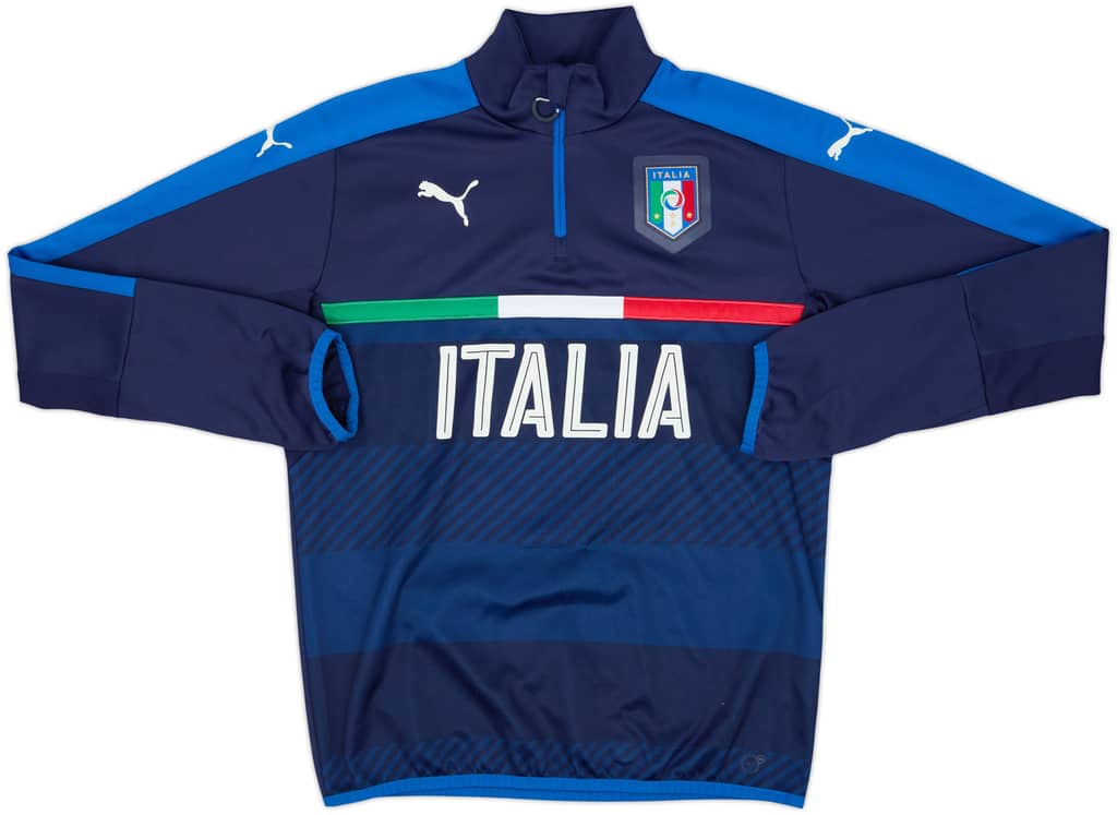 2014-15 Italy Puma 1/4 Zip Drill Top - 9/10 - (M)