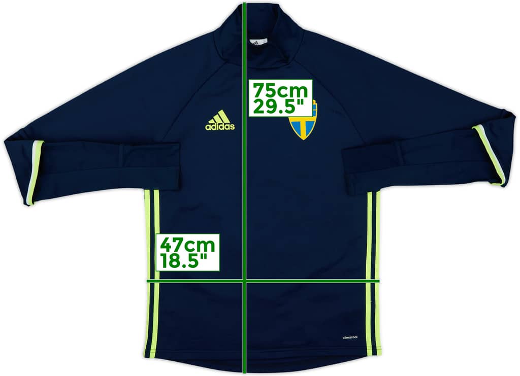 2016-17 Sweden adidas Drill Top - 8/10 - (S)