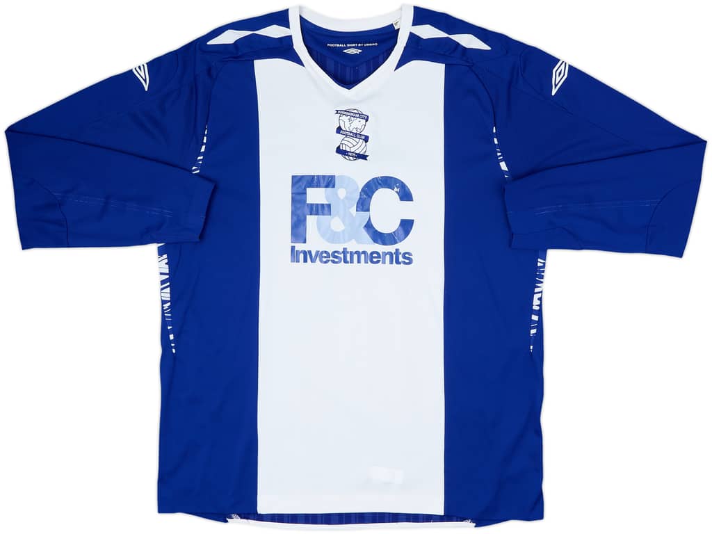 2007-08 Birmingham Home L/S Shirt - 6/10 - (XL)