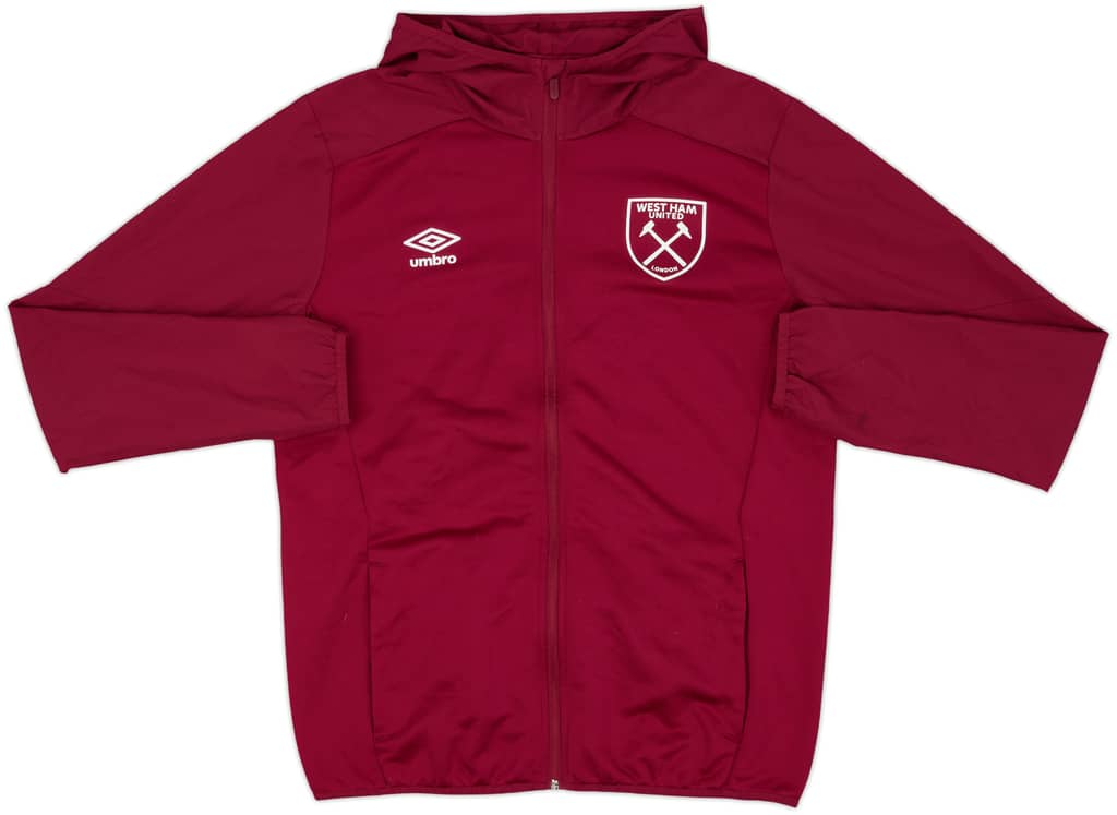 2022-23 West Ham Umbro Hooded Track Jacket - 8/10 - (M)