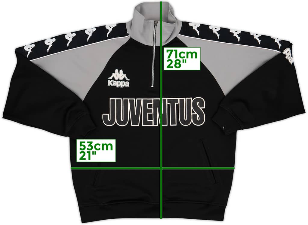 1995-97 Juventus Kappa 1/4 Zip Drill Top - 8/10 - (S)