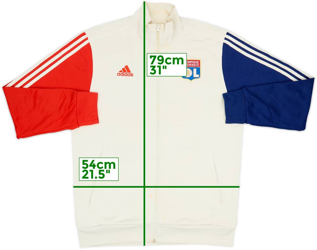 2021-22 Lyon adidas Chaqueta de chándal - 5/10 - (L)