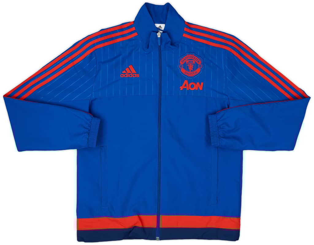 2015-16 Manchester United adidas Track Jacket - 9/10 - (S)