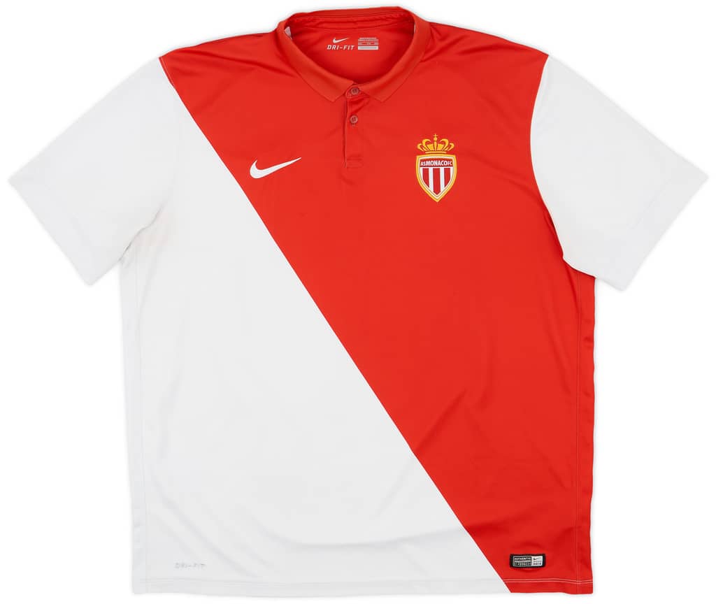 2014-15 Monaco Home Shirt Bernardo Silva #15 - 6/10 - (XXL)