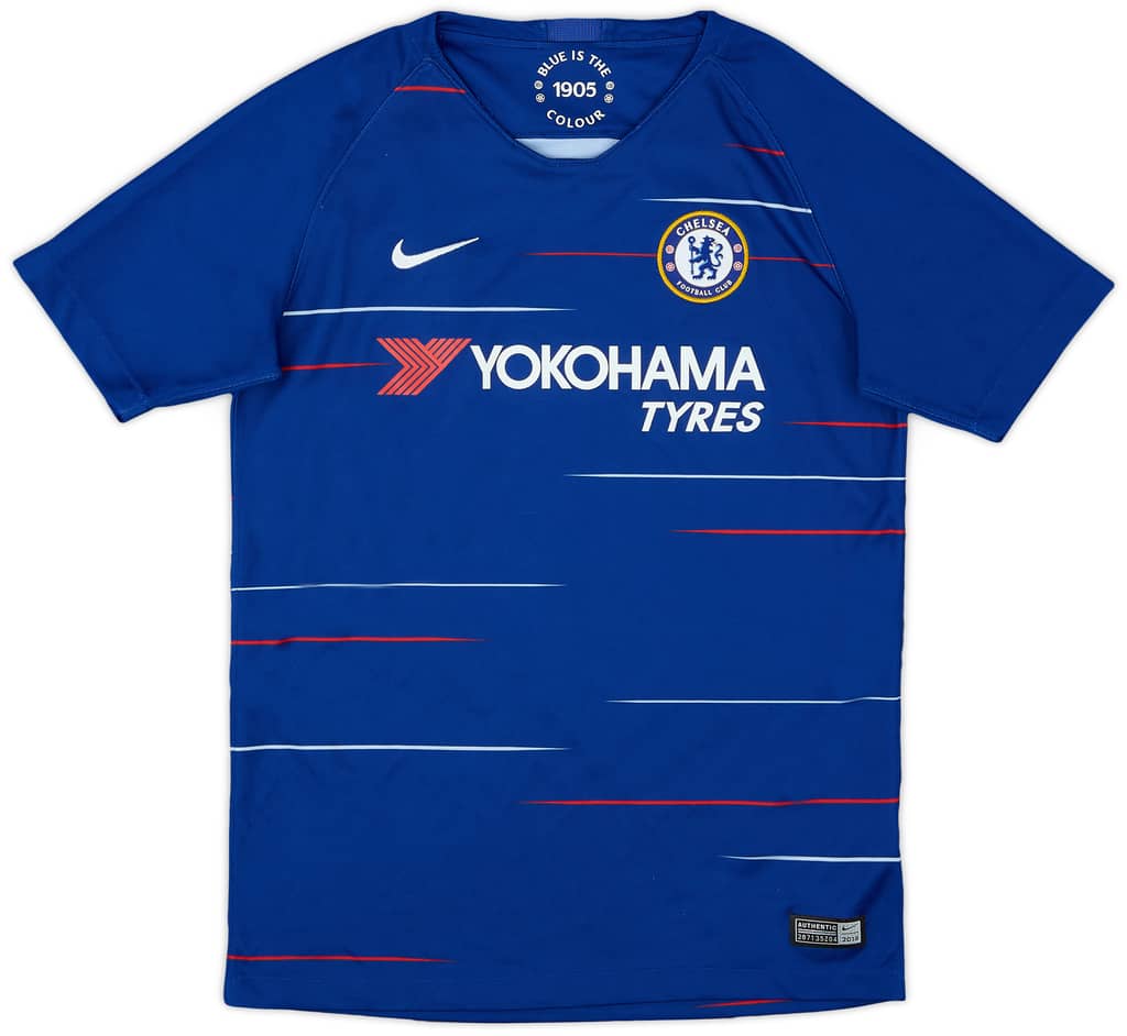 2018-19 Chelsea Home Shirt - 8/10 - (L.Boys)