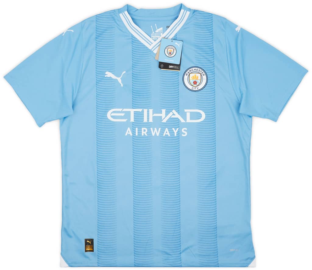 2023-24 Manchester City Home Shirt Haaland #9 (L)