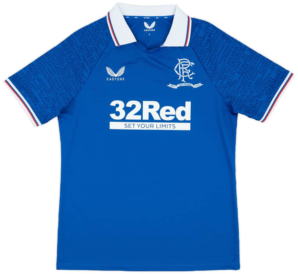 2022-23 Rangers Home Shirt - As New