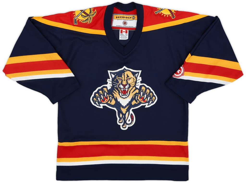 2003-04 Florida Panthers Koho Home Jersey - 8/10 - (XL.Boys)