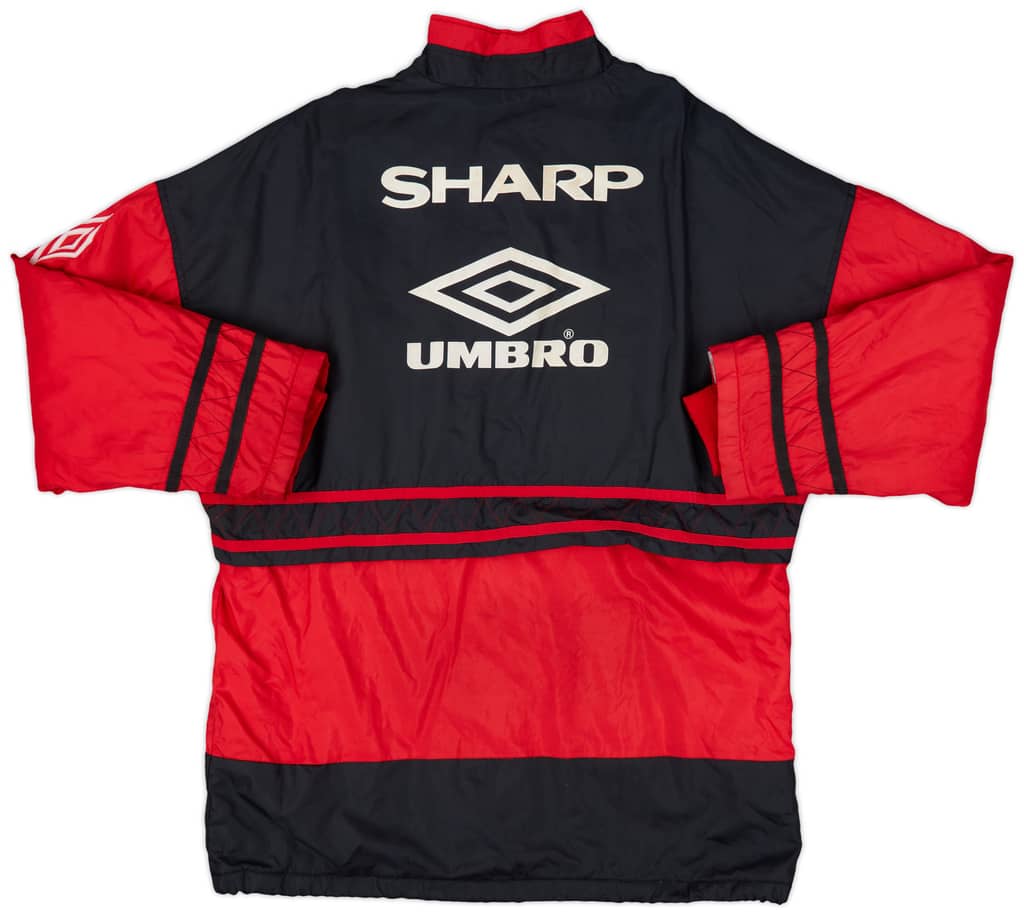 1996-97 Manchester United Umbro Padded Bench Coat - 8/10 - (XL)