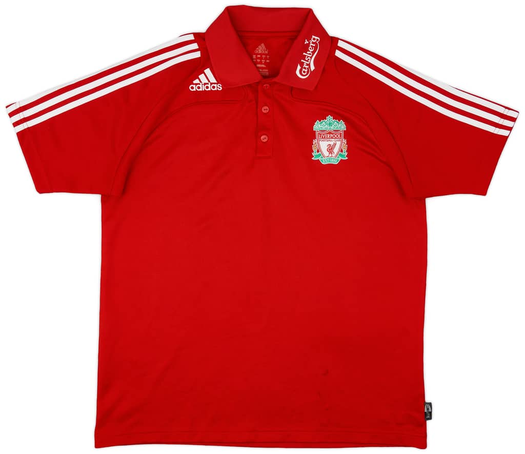 2008-09 Liverpool adidas Polo Shirt - 9/10 - (L)