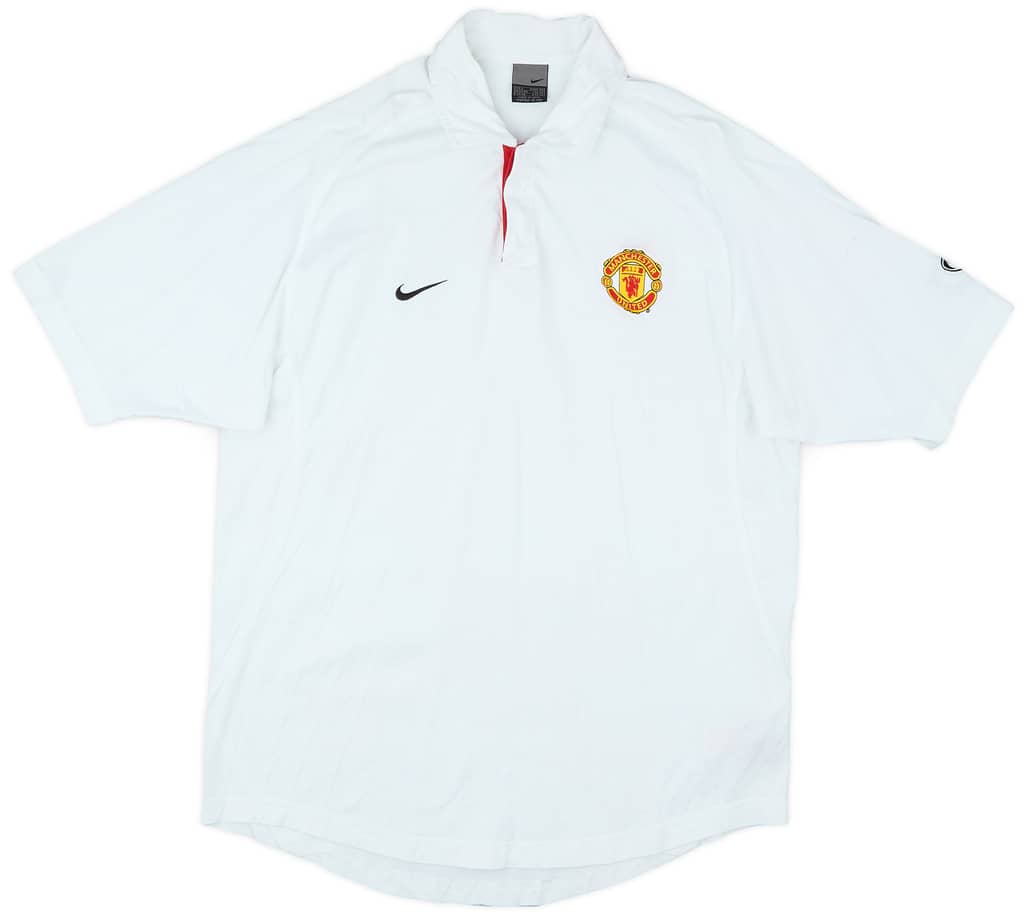 2003-04 Manchester United Nike Polo Shirt - 9/10 - (L)