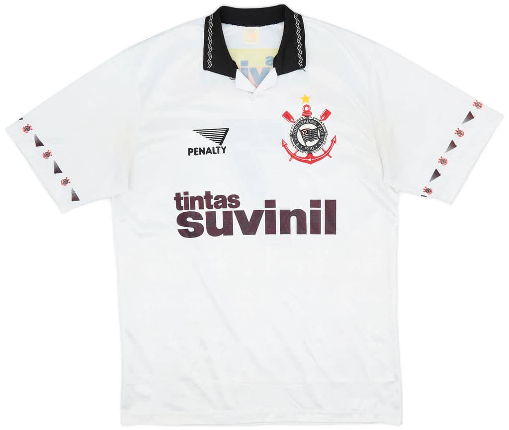 1995 Corinthians Home Shirt #9 - 8/10 - (XL)