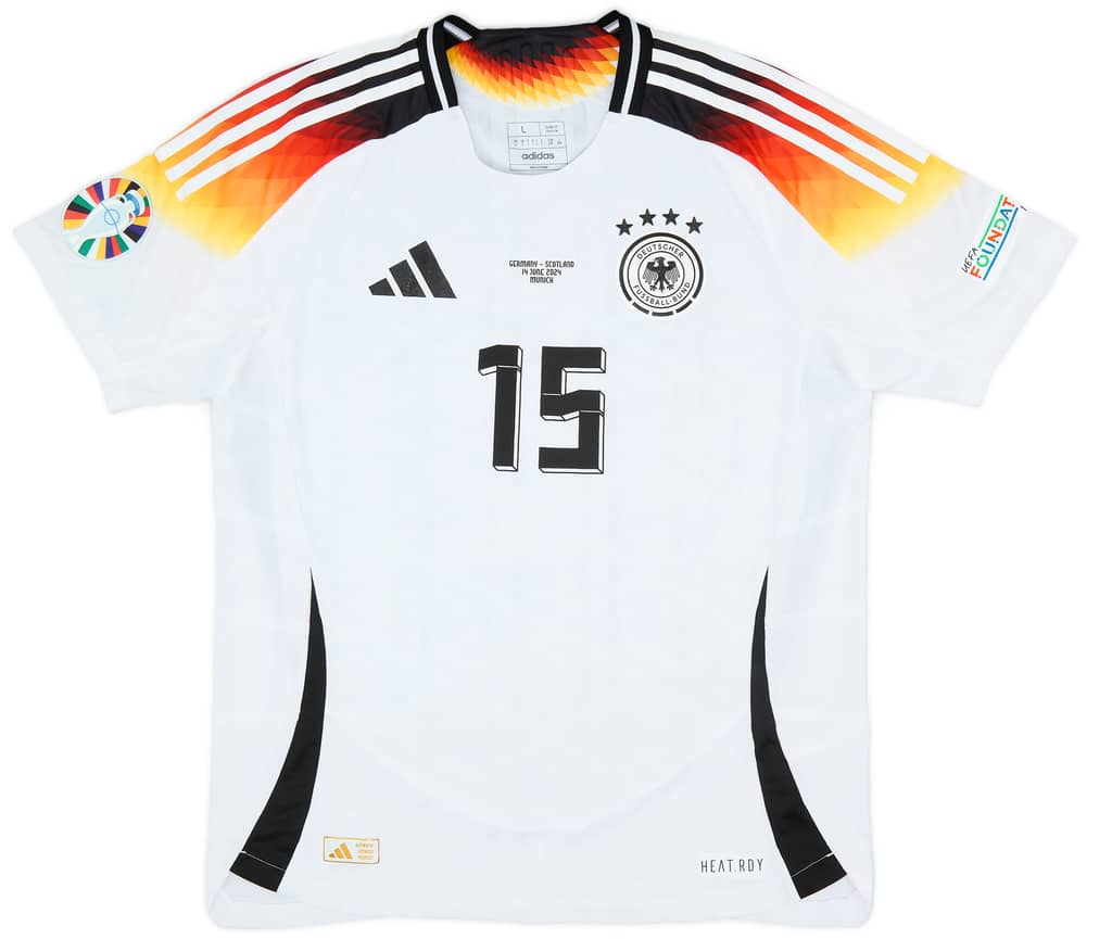 2024 Germany Match Issue European Championship Home Shirt Schlotterbeck #15