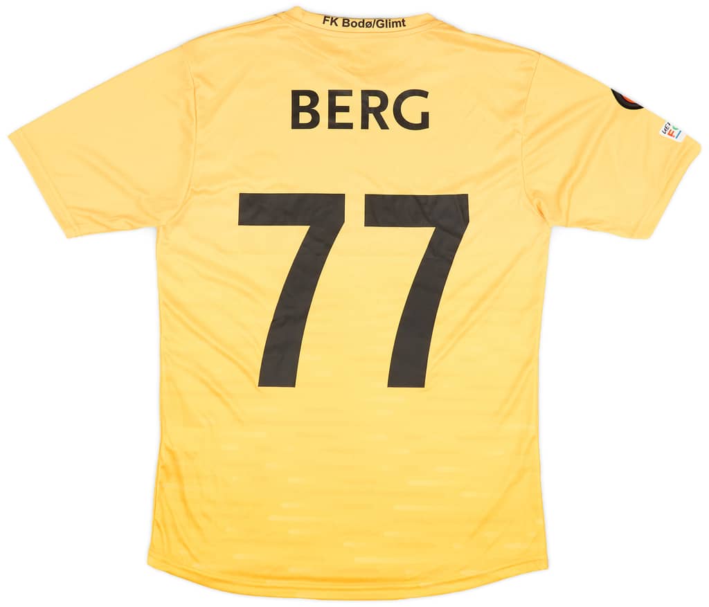 2022-23 Bodø/Glimt Match Issue Europa League Home Shirt Berg #77